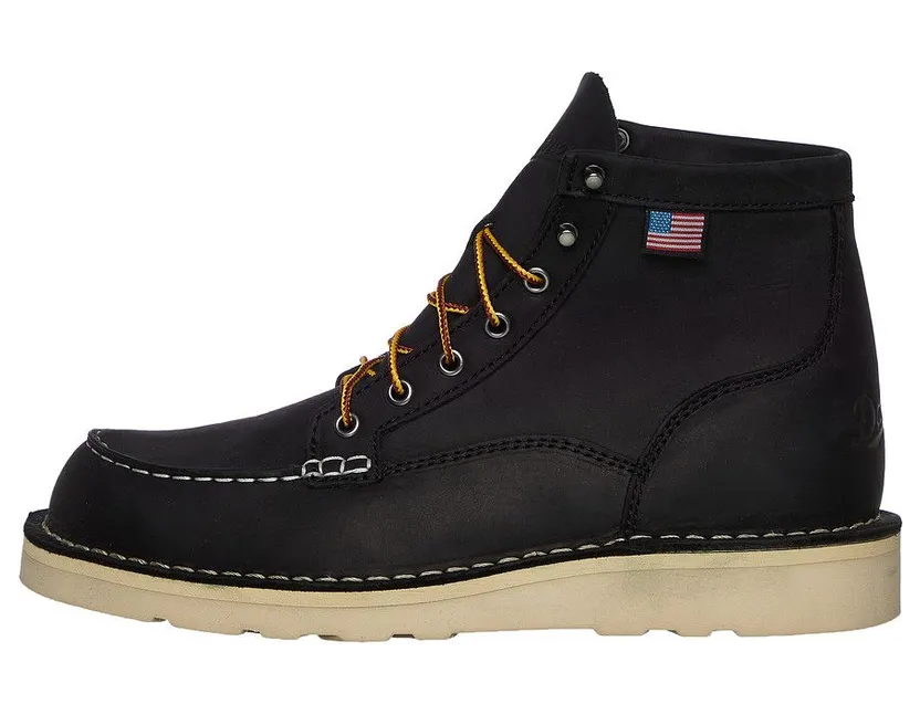 Danner Bull Run Moc Toe (Made in USA) Black (15568)