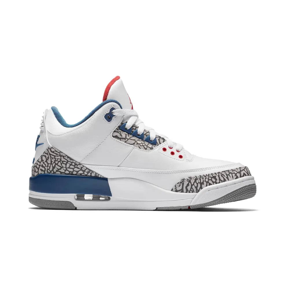 Jordan 3 Retro True Blue (2016) White/True Blue-Varsity Red (854262-106)