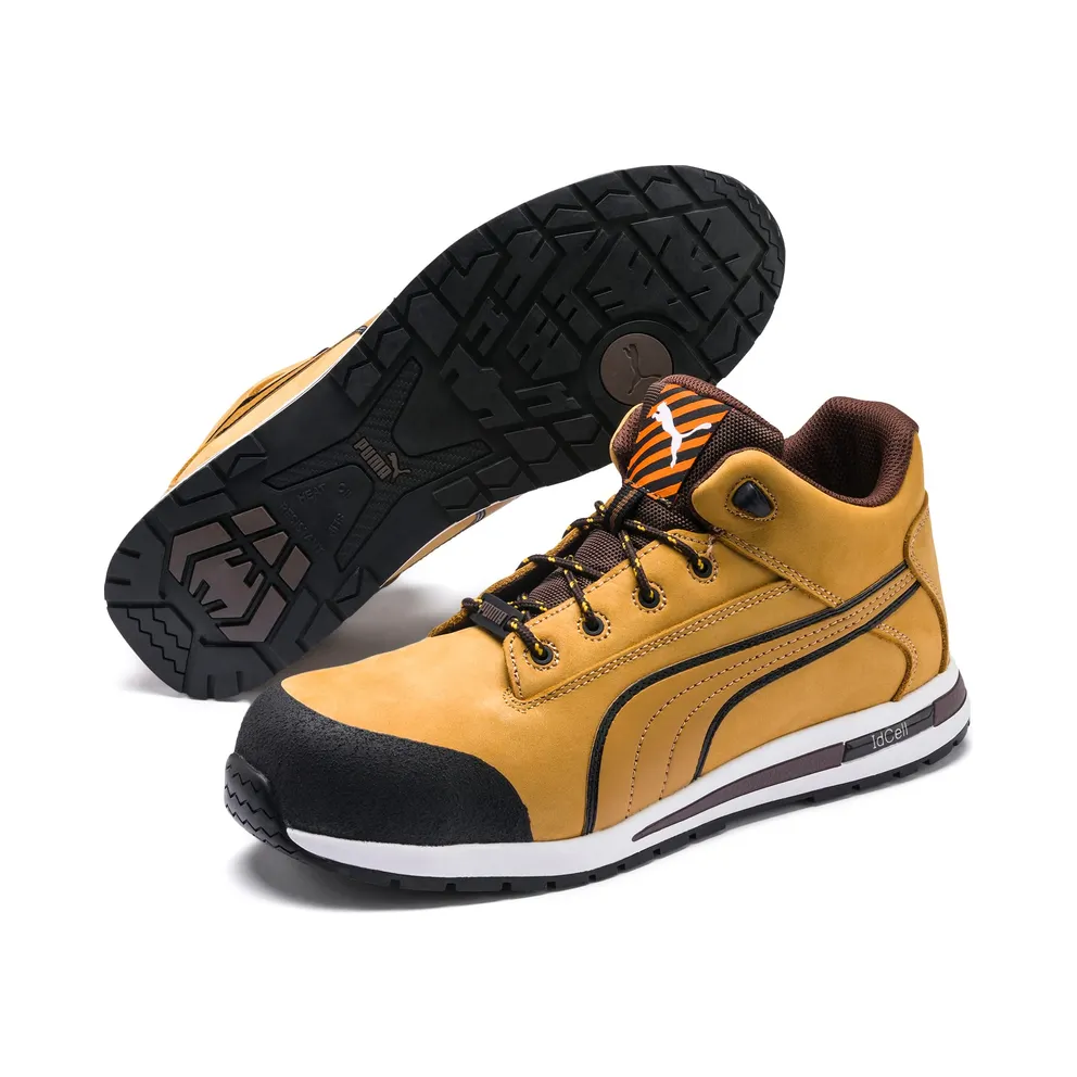 Puma Safety Shoes Dash Wheat Mid Yellow (927999-01)