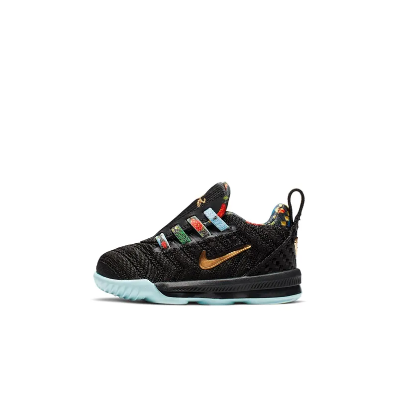 Nike LeBron 16 Watch the Throne (TD) Black/Metallic Gold-Rose Frost (CJ6708-001)