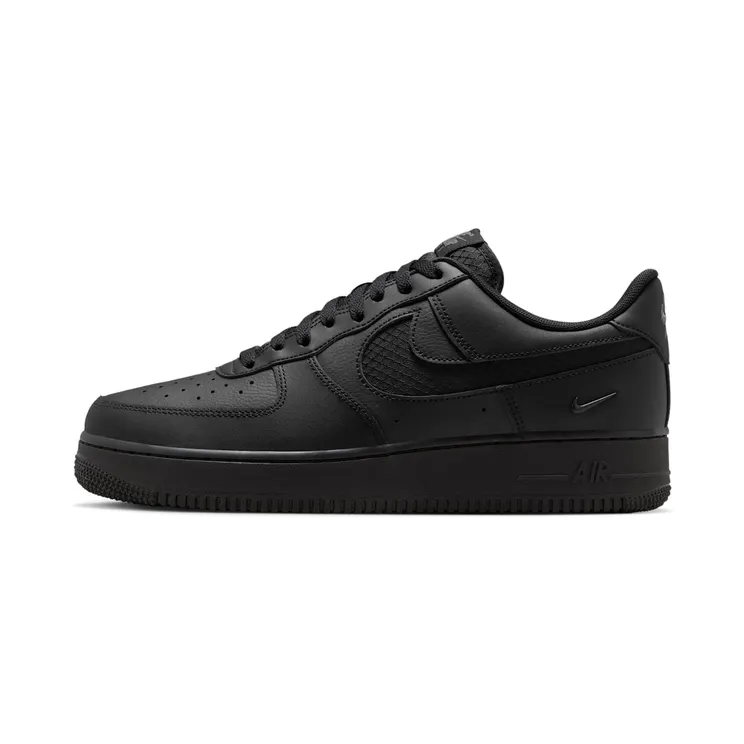 Nike Air Force 1 ’07 LV8 Triple Black Ripstop “Black / Anthracite” (IH4452-001)