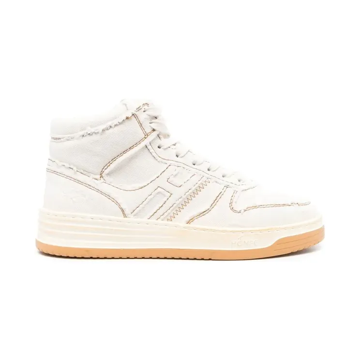 Hogan High-Top-Sneakers mit Kontrastnähten Nude (GYW6300EY60YJ3)