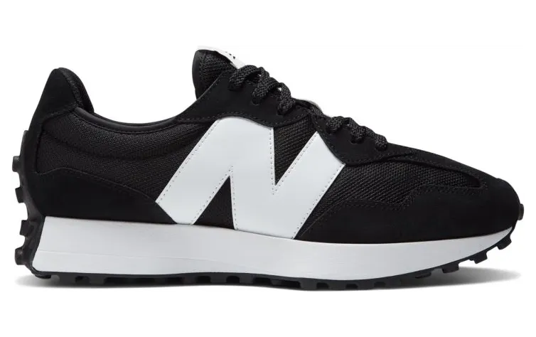New Balance 327 Black White N Logo (MS327CBW)