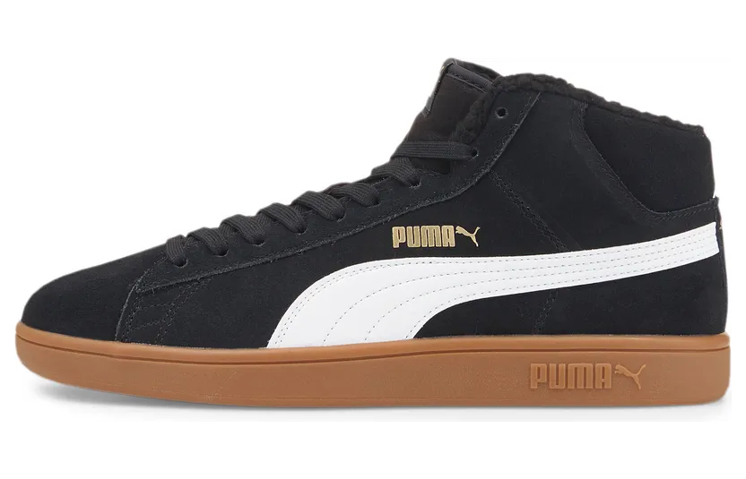 Puma Smash v2 Mid Winter Wit/Zwart (375870-01)