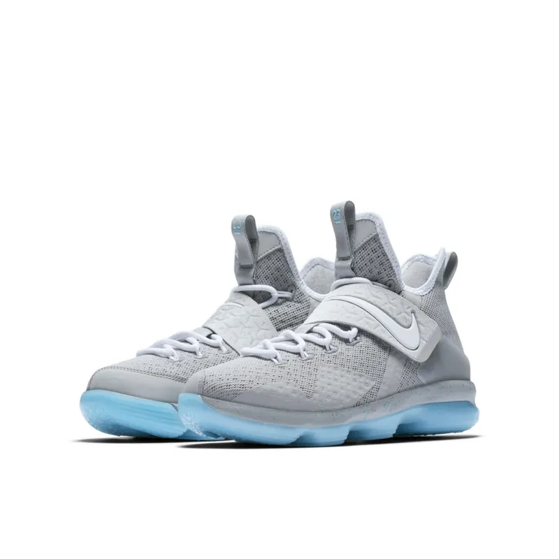 Nike LeBron 14 Mag (GS) Matte Silver/White-Glow (859468-005)