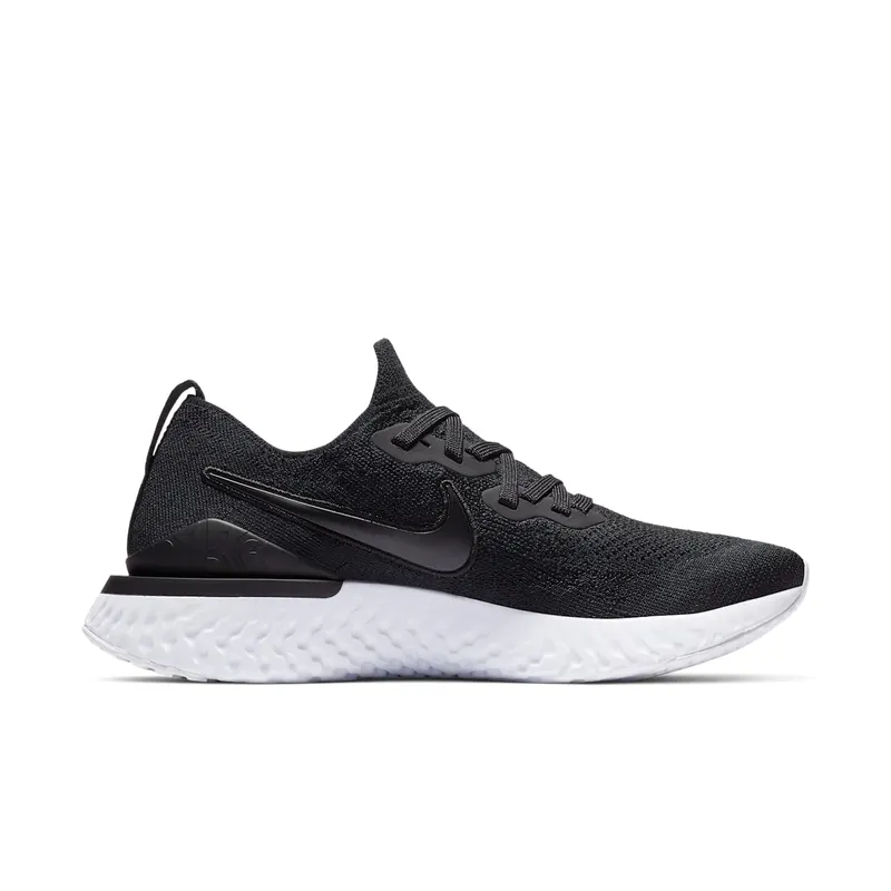 Nike Epic React Flyknit 2 Black White (W) Black/Black-Gunsmoke (BQ8927-002)