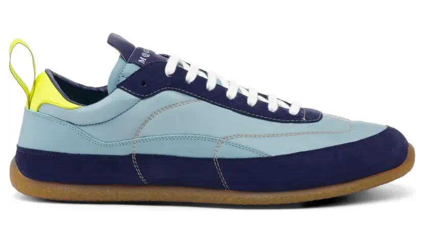 Alexander McQueen EC1 met suède afwerking en vlakken “Blue” (854015WIAJ4)