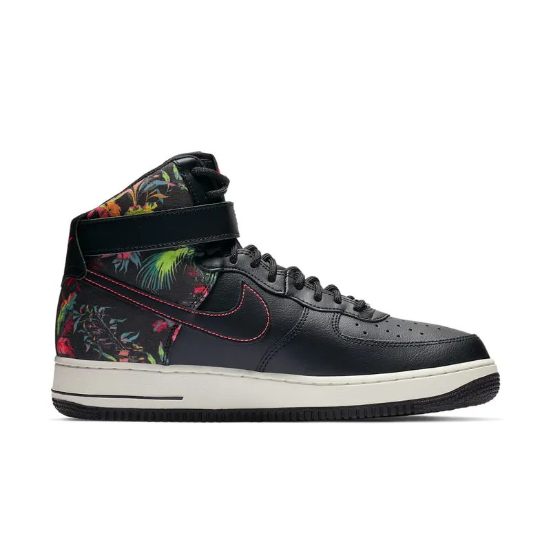 Nike Air Force 1 High Floral Black/Red Orbit-Summit White-Black (CI2304-001)