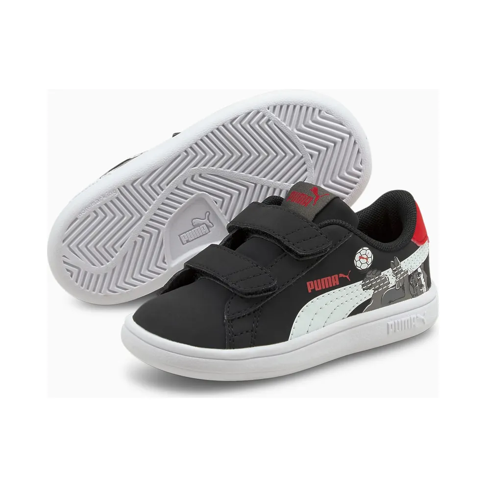 Puma Smash v2 Lil V Babys’ White/Black (380905-02)