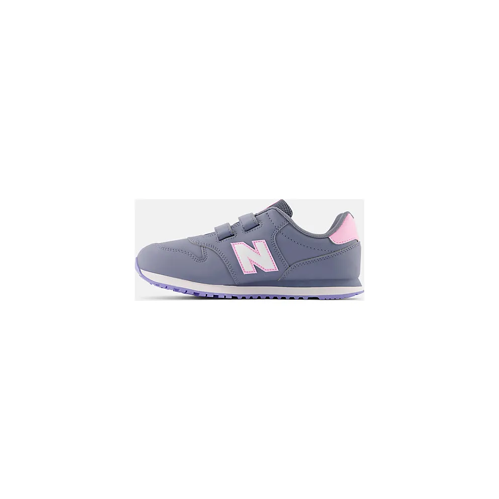 NEW BALANCE 500 Hook & Loop “Arctic Grey / Orbit Pink” (GV500BC1)