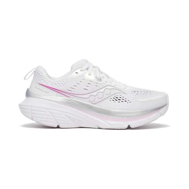 Saucony Guide 18 Womens “White Fuchsia” (S10998-160)
