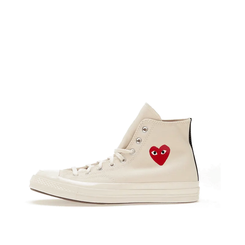 Converse PLAY Comme des Garçons Single Heart Chuck 70 Milk/Red/Black (A08800C)