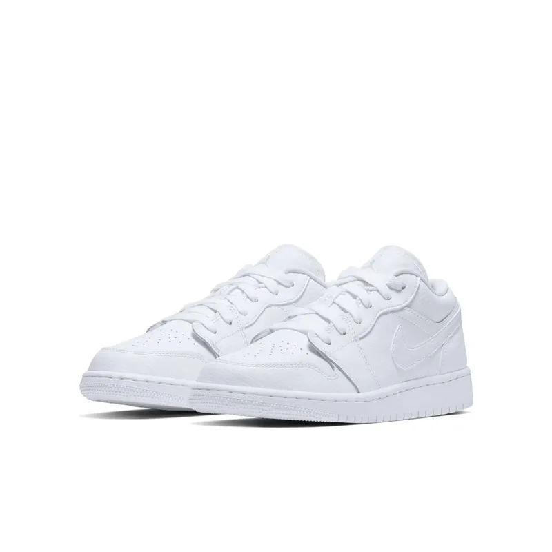 Jordan 1 Low Triple White Logo (553560-126)
