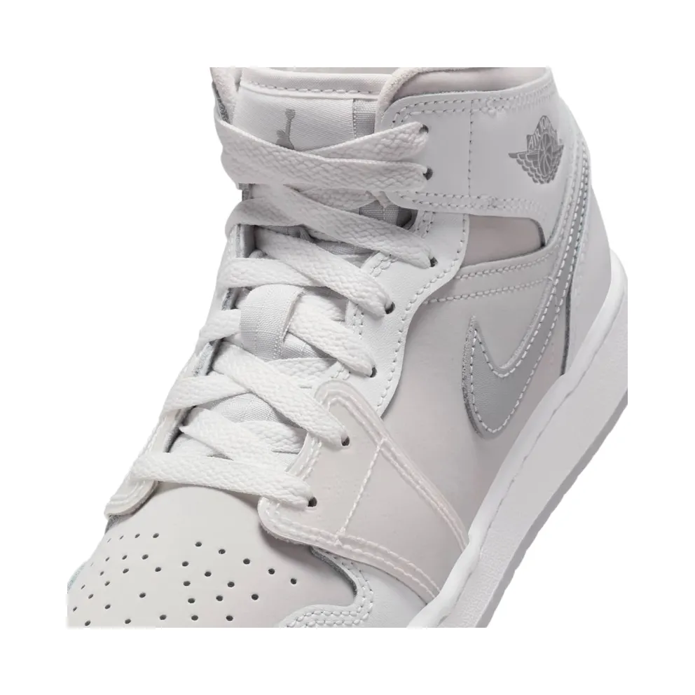 Jordan 1 Mid SE Summit White Metallic Silver (HQ3600-121)