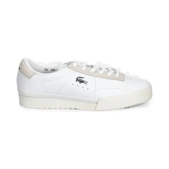 Lacoste Aura met suède afwerking en logoplakkaat “White” (50SFA0156)