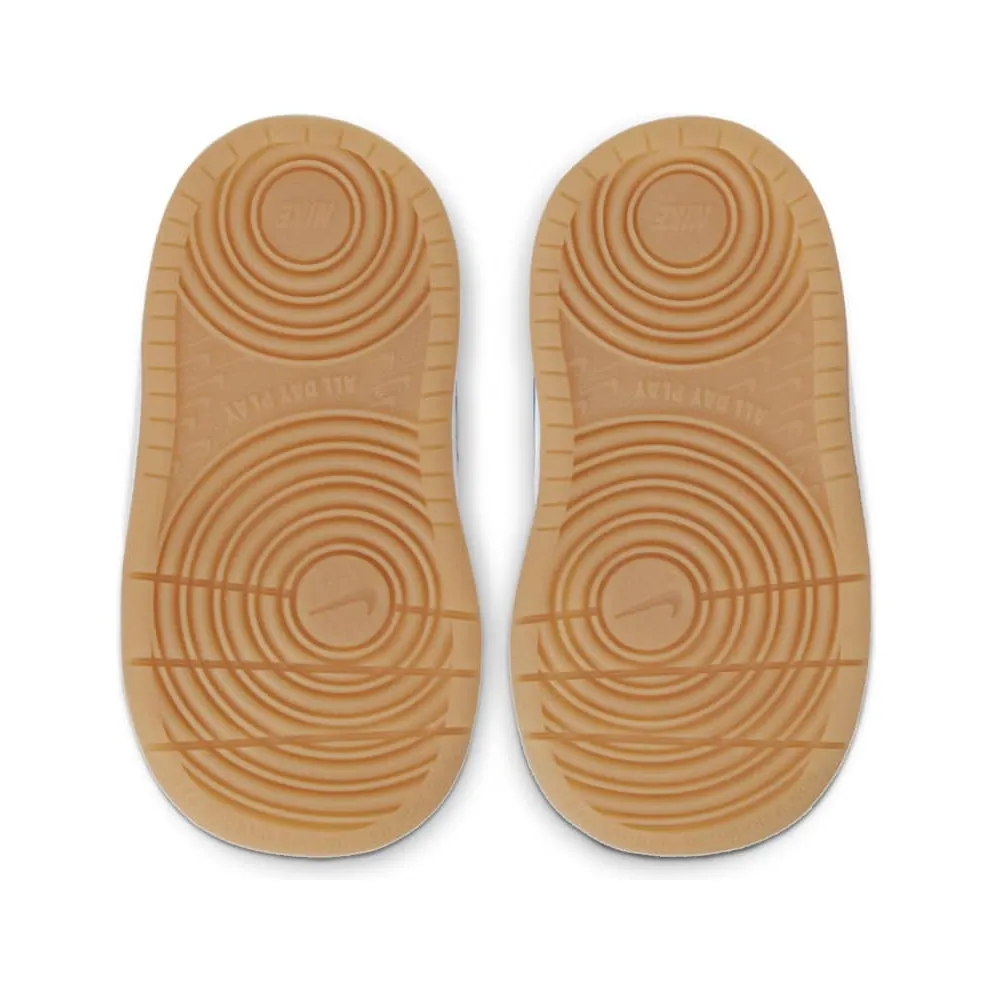 Nike Court Borough Low 2 White Pacific Blue (TD) White/University Red/Gum Light Brown (BQ5453-109)