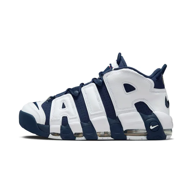 Nike Air More Uptempo Olympic “White / Metallic Gold / University Red / Midnight Navy” (FQ8182-100)