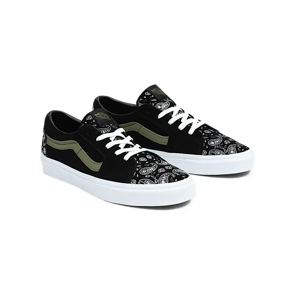 Vans Sk8-Low Paisley Suede Black Green (VN0A5KXDBLK)