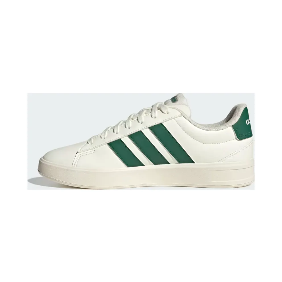 adidas Grand Court 3.0 “Off White / Collegiate Green / Off White” (KH9527)
