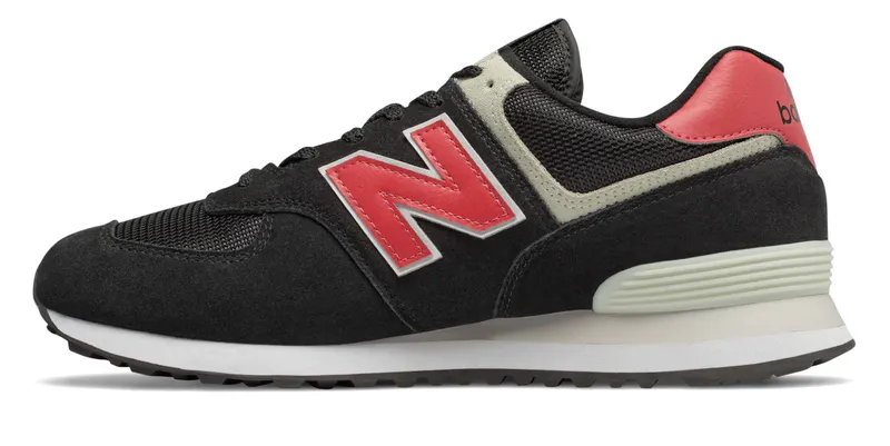 New Balance 574 Classics Black Red White Black/Red/White (ML574SMP)
