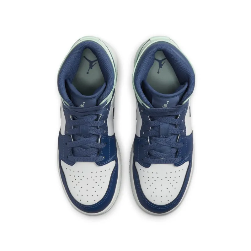 Jordan 1 Mid Blue Mint (GS) (554725-413)