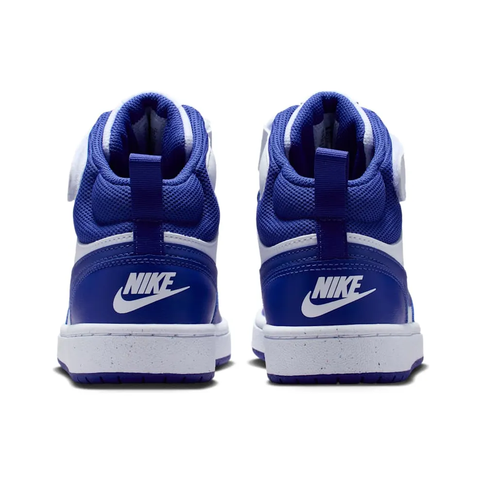 Nike Court Borough Mid 2 White Deep Night (CD7782-130)