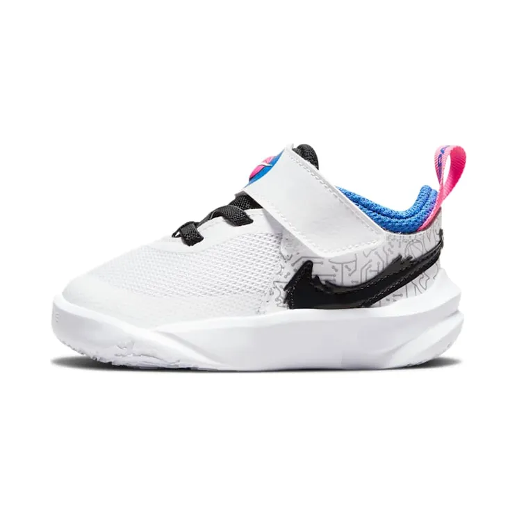Nike Team Hustle D 10 SE Space Jam “White / Hyper Royal / Pink Blast / Black” (DH8054-100)
