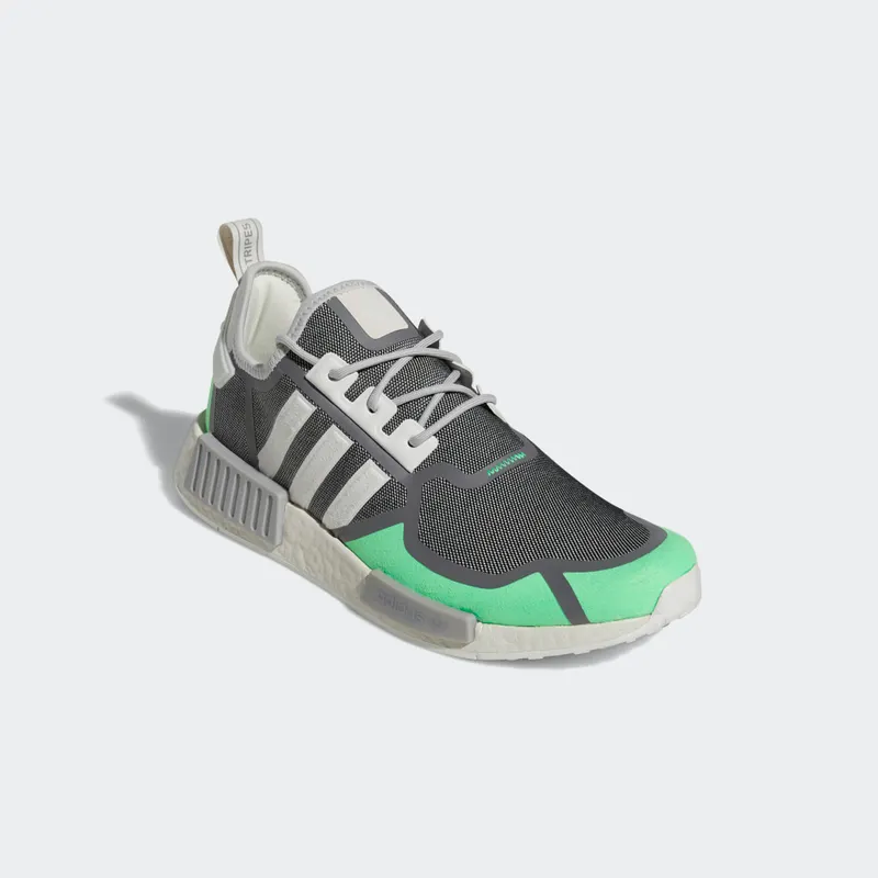 Adidas NMD_R1 Crystal White / Grey Three / Screaming Green (GZ9275)