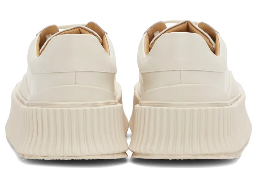 Jil Sander Off-White Agnellato Platform Sneakers (JS32108A_15011) (4)