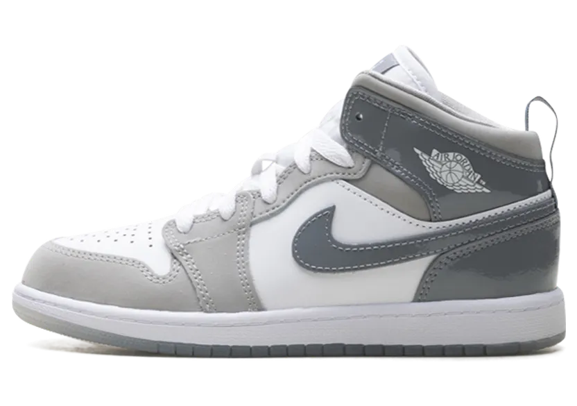 Air Jordan 1 Mid SE PS “White Medium Grey Cool Grey” (HF3194-100)