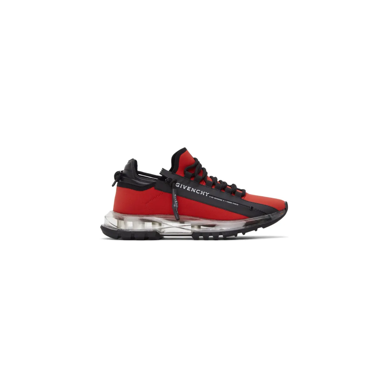Givenchy Red Spectre Zip Low Sneakers (BH003MH0TP)