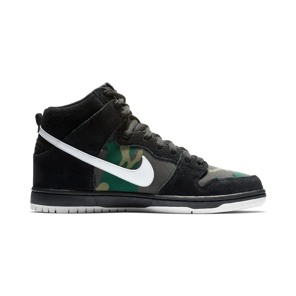 Nike SB Dunk High Camo Black/White-Iguana (BQ6826-001)