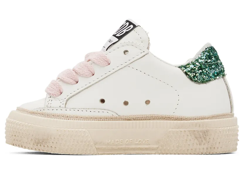 Golden Goose Baby White May Sneakers (GJF00112.F003302.11241) (3)