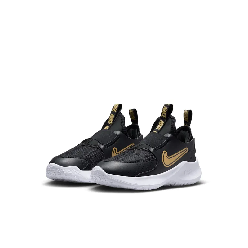 Nike Flex Runner 3 Black White Metallic Gold (FN1449-006)