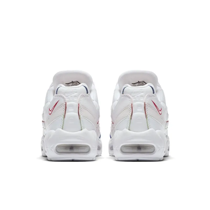 Nike Air Max 95 Triple White (Rainbow Borders) (W) White/White-White (AQ4138-100)