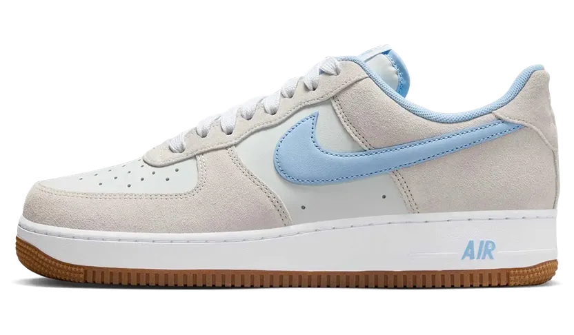 Nike Air Force 1 Low ’07 LV8 “Photon Dust White Gum Medium Brown Psychic Blue” (IB6388-002)