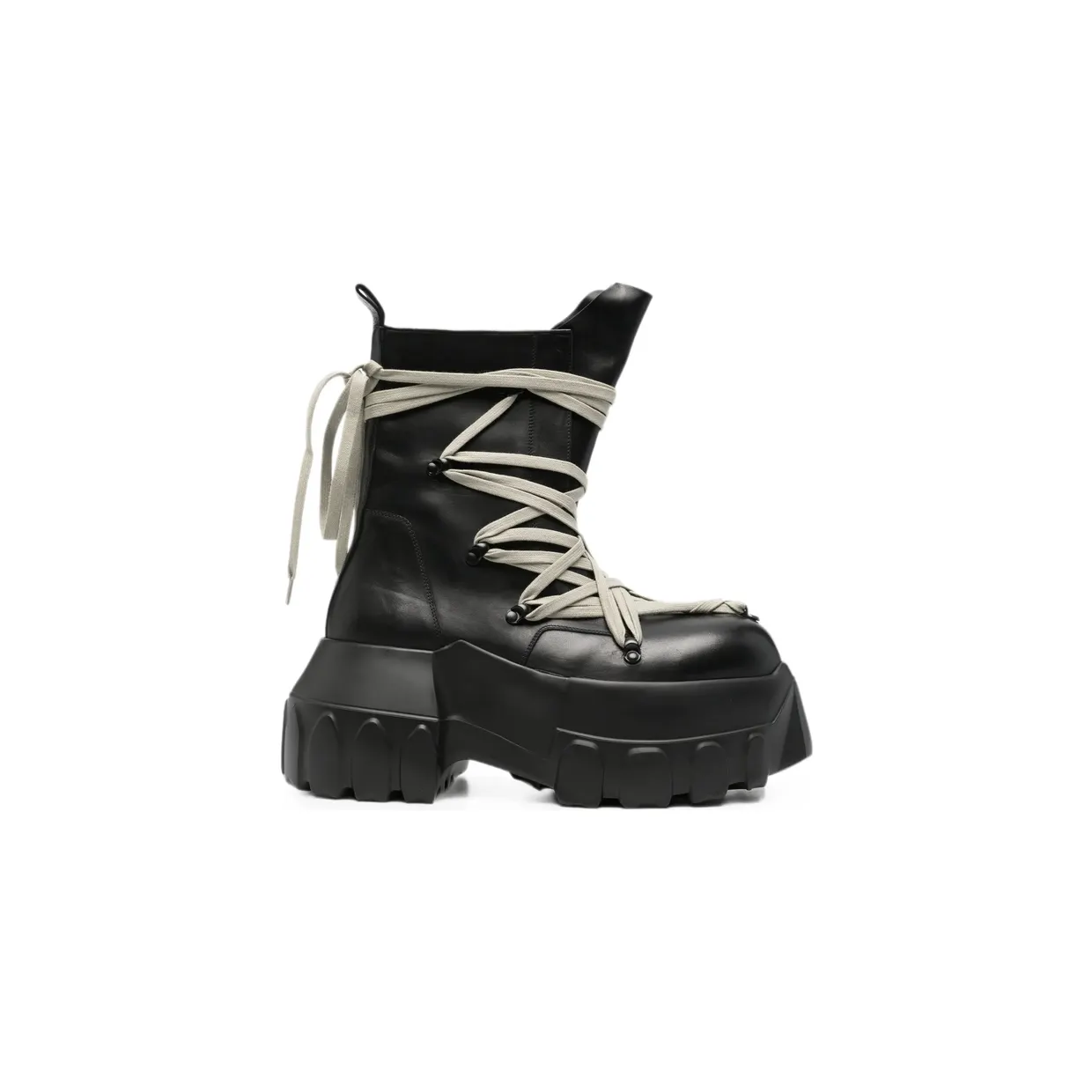 Rick Owens Megalace Lace-up “Black” (RU02F4867 LOOW1 989)