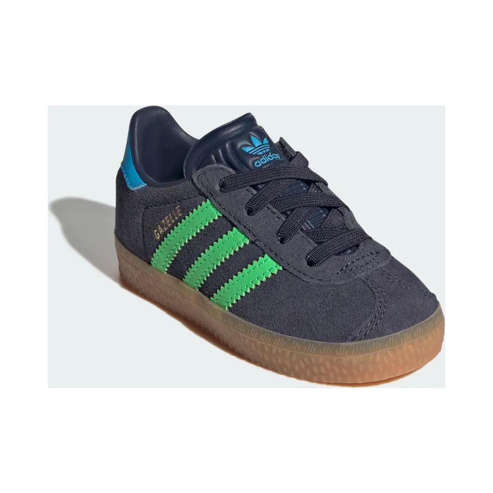 adidas Gazelle Comfort Closure Shadow Navy Screaming Green (IH6476)