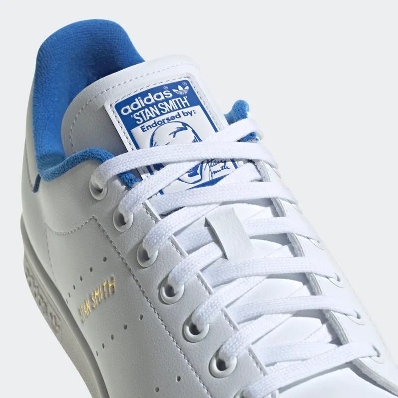 Adidas Stan Smith Cloud White / Blue / Gold Metallic (GX4415)