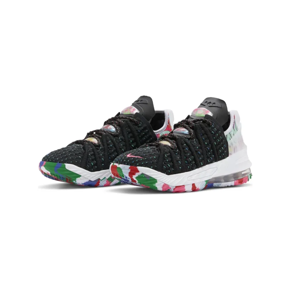Nike LeBron 18 Multicolor (GS) Black/Multi-Color-White (CW2760-002)