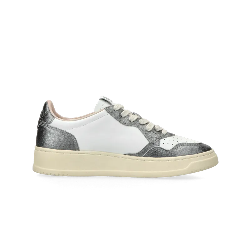 Autry Medalist Low W (leat / leat white / steel) – AULWWB44