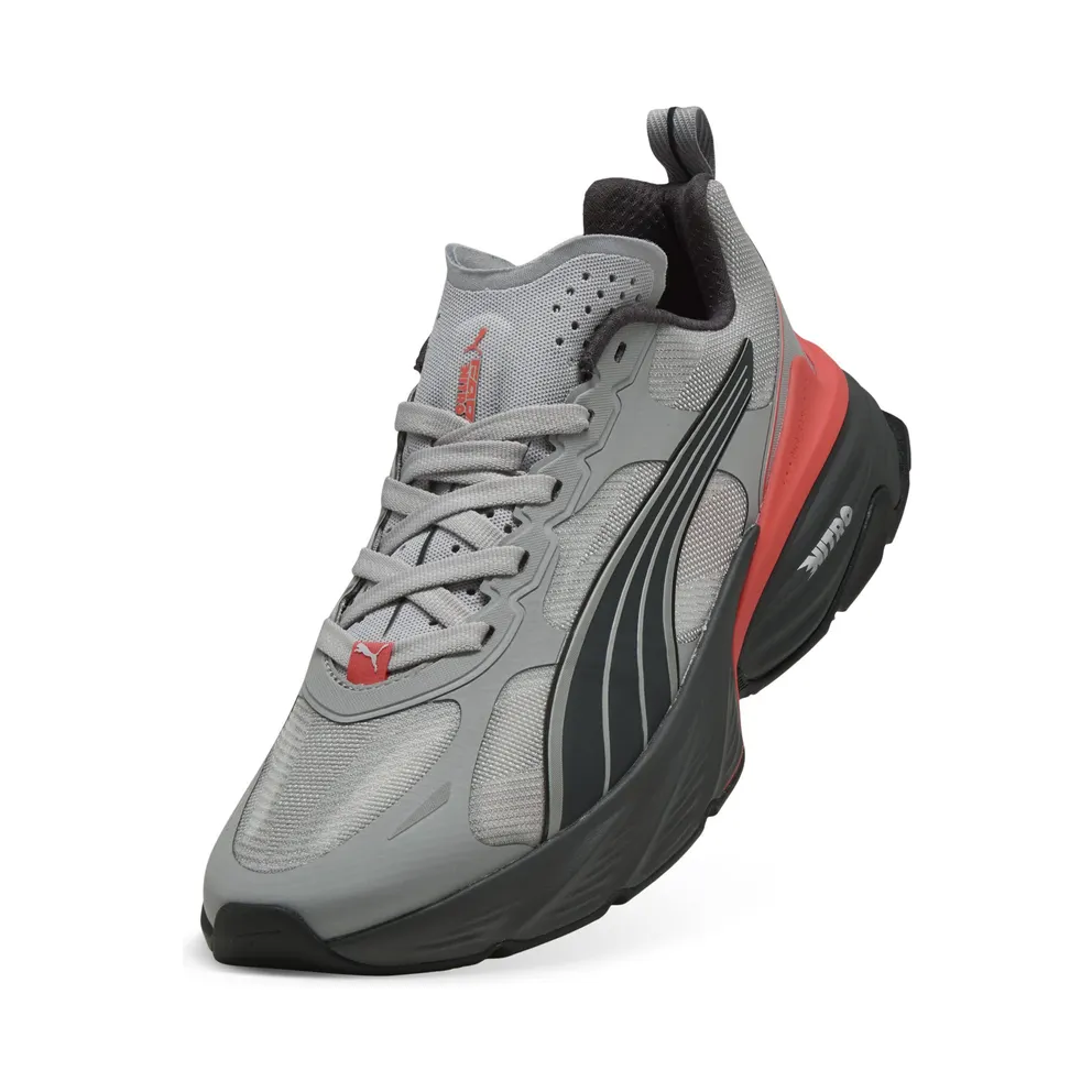 PUMA Fade Nitro™ V2 Gray Echo/Shadow Gray/Red Glamour (403299-11)