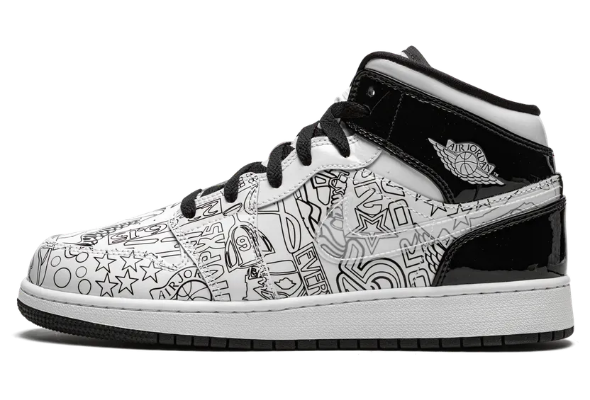 Air Jordan 1 Mid DIY (GS) (DC4099-100)