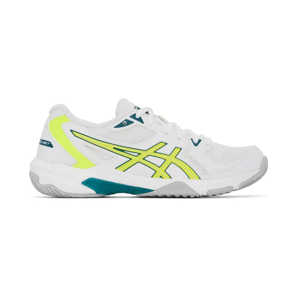 Asics White & Yellow Gel-Rocket 10 Sneakers (1072A056.109)