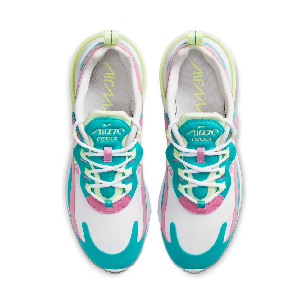 Nike Air Max 270 React Pastel (W) White/Barely Volt/Platinum Tint (CW7015-100)