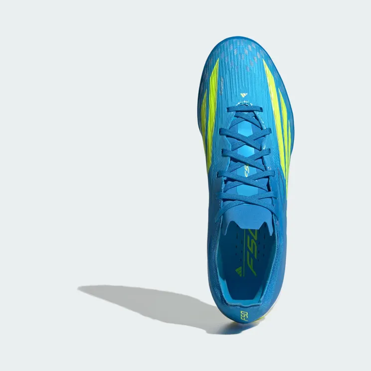 adidas F50 Pro Turf Football “Lucid Ray Blue / Team Solar Yellow 2 / Lucid Aquamarine” (JR8942)