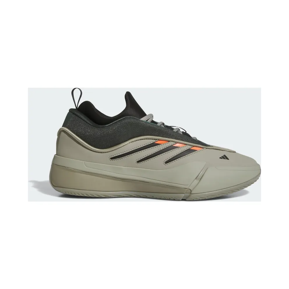 Adidas Dame 9 Low Sportschuhe Silver Pebble / Legend Ivy / Impact Orange (JI1939)