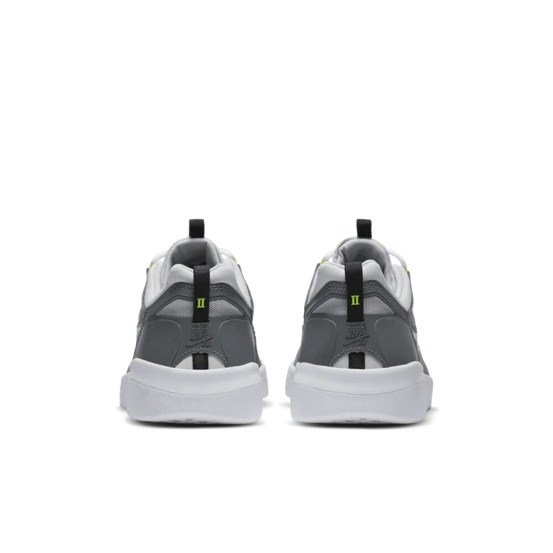 Nike SB Nyjah Free 2 Grey Neon Smoke Grey/Light Solar Flare Heather-Photon Dust-White (BV2078-003)