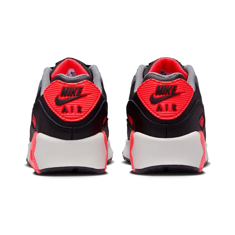 Nike AIR MAX 90 (GS) “BLACK COOL GREY BRIGHT CRIMSON PHOTON DUST (GS)” (HF6358-005)