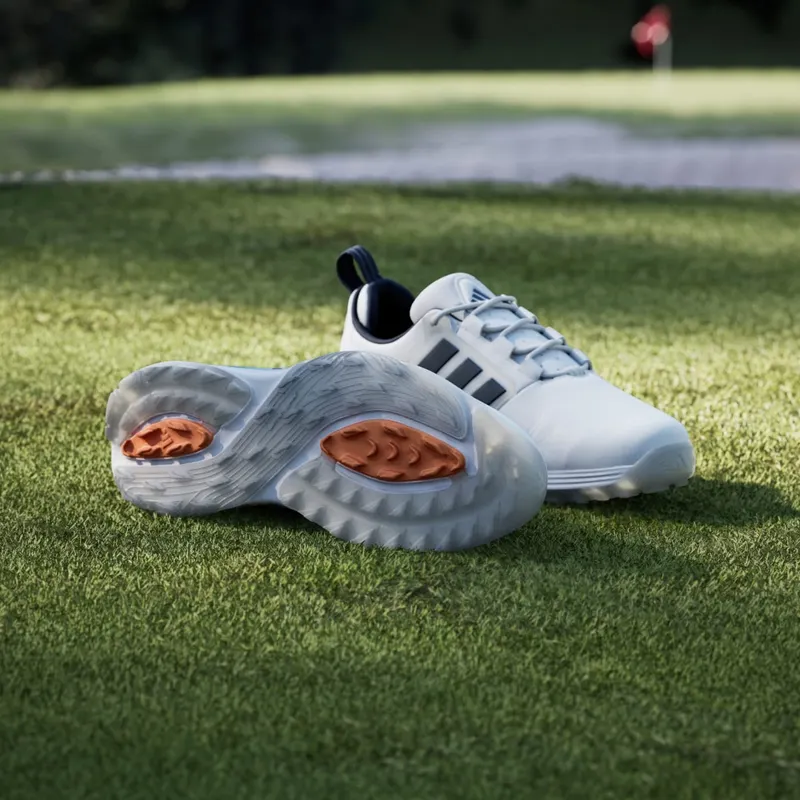 Adidas ADIPOWER 26 SPIKELESS Golf Shoes Cloud White / Collegiate Navy / Lucid Orange (JP8395)